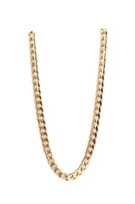 Lot 187 - A 9ct gold curb link chain