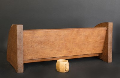 Lot 98 - A Robert 'Mouseman' Thompson oak book trough