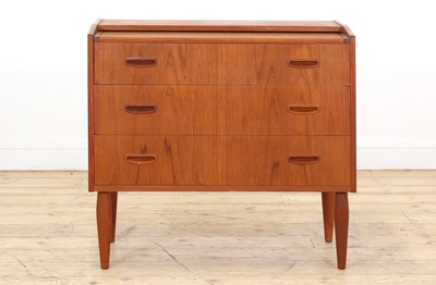 Lot 338 - A Danish teak dressing chest