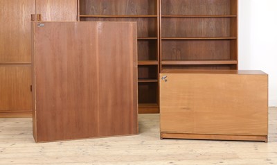 Lot 339 - A Danish teak wall unit