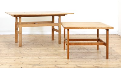 Lot 398 - Two Danish oak tables