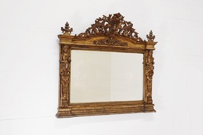 Lot 315 - A Louis XIV-style giltwood overmantel mirror