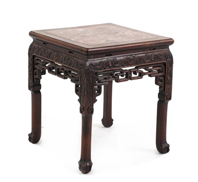 Lot 624 - A Chinese hardwood jardiniere stand