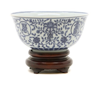 Lot 233 - A Chinese blue and white porcelain bowl