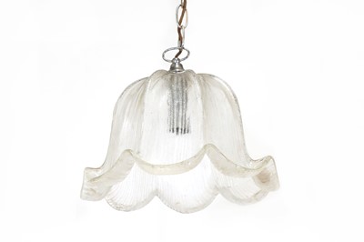 Lot 275 - A Murano glass ‘tulip’ pendant light