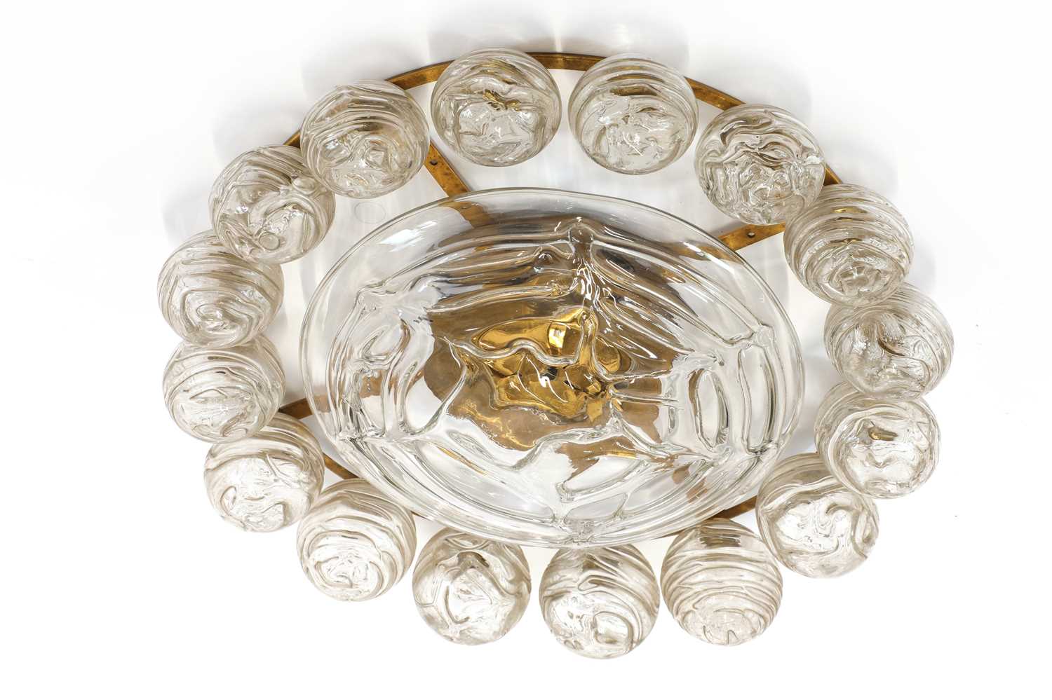 Lot 329 - A 'Doria' sputnik glass ceiling or wall light