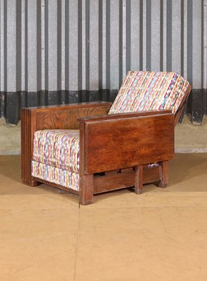 Lot 10 - An oak library chair by Walter Skull for Heal's