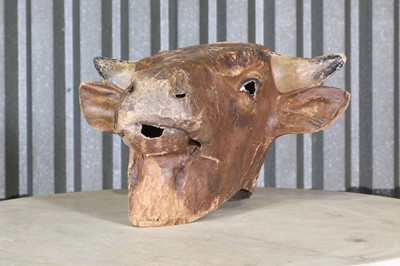 Lot 44 - A papier mâché theatre mask