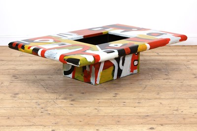Lot 537 - A contemporary painted coffee table