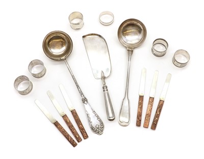Lot 19 - A collection of silver items