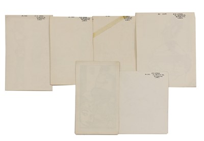 Lot 376 - A collection of ninety-three pen and ink drawings