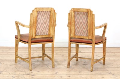 Lot 133 - A pair of Art Deco painted elbow chairs
