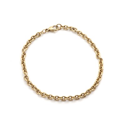 Lot 102 - A 9ct gold trace link bracelet