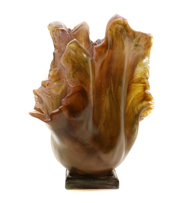 Lot 205 - A large kiln-formed glass vase