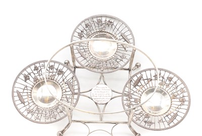 Lot 56 - A Victorian silver centrepiece
