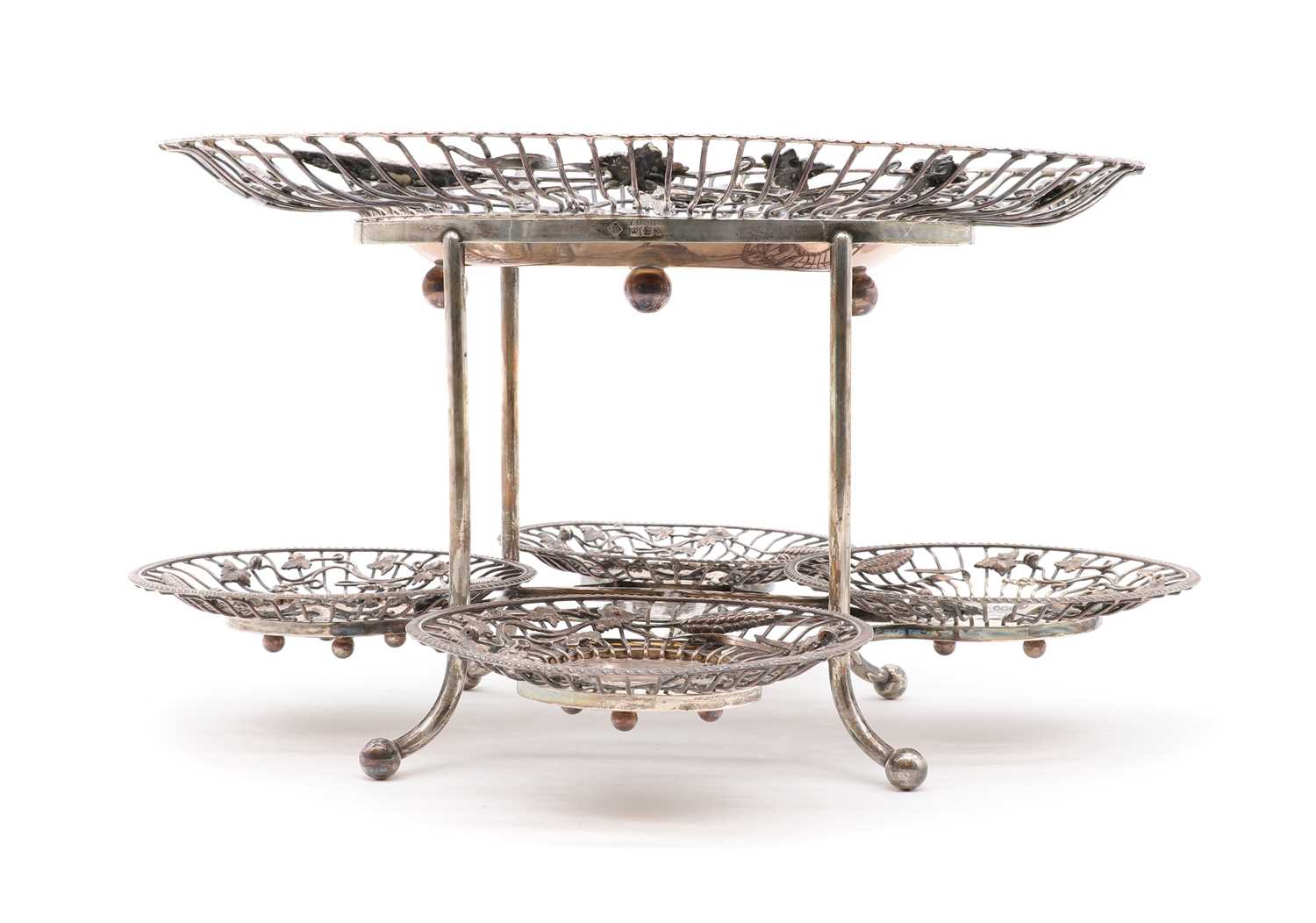 Lot 56 - A Victorian silver centrepiece