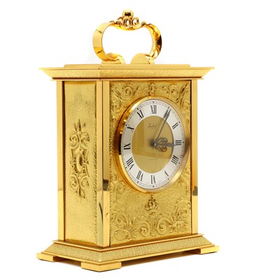 Lot 458 - An Imhof gilt metal mantel clock