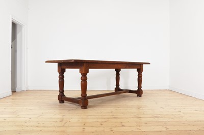 Lot 489 - An oak refectory table in the 17th century style