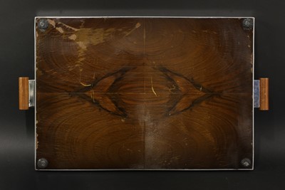 Lot 177 - An Art Deco mirrored glass drinks tray