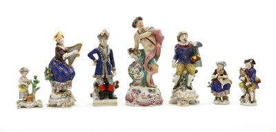 Lot 355 - A collection of porcelain figures