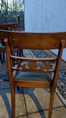 Lot 509 - A set of eight late Regency mahogany dining chairs