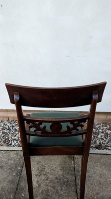 Lot 509 - A set of eight late Regency mahogany dining chairs