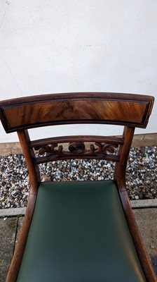 Lot 509 - A set of eight late Regency mahogany dining chairs