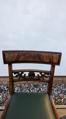Lot 509 - A set of eight late Regency mahogany dining chairs