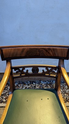 Lot 509 - A set of eight late Regency mahogany dining chairs