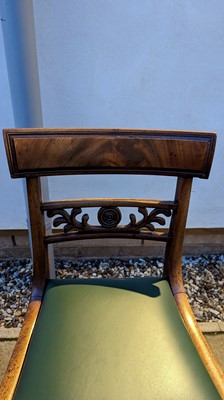 Lot 509 - A set of eight late Regency mahogany dining chairs