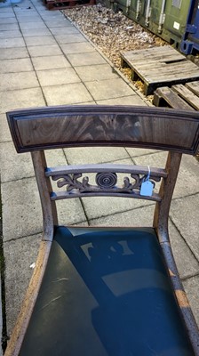 Lot 509 - A set of eight late Regency mahogany dining chairs