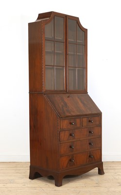 Lot 140 - An Heal's & Co. mahogany bureau bookcase