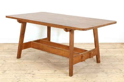 Lot 34 - A Cotswold oak refectory table