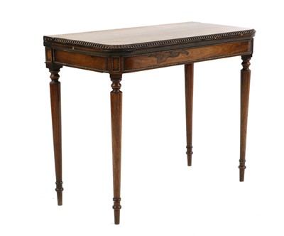 Lot 594 - A Regency rosewood and gilt metal mounted card table