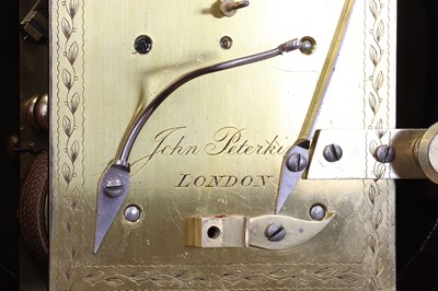 Lot 126 - A George IV mahogany bracket clock by John Peterkin of London
