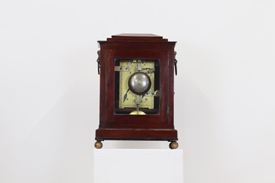 Lot 126 - A George IV mahogany bracket clock by John Peterkin of London