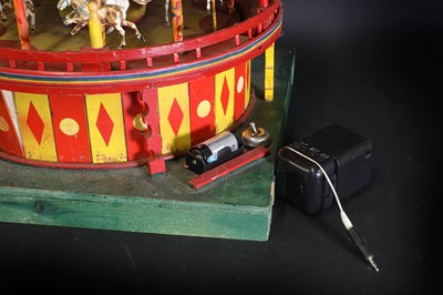 Lot 130 - A scratch-built model of a carousel
