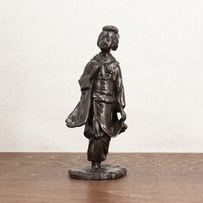 Lot 271 - A Japanese bronze okimono