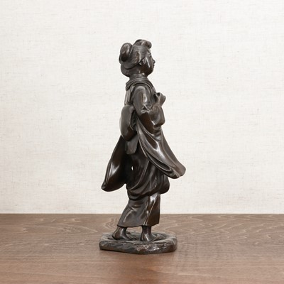 Lot 271 - A Japanese bronze okimono