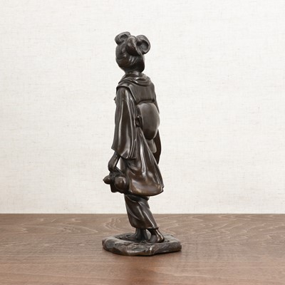 Lot 271 - A Japanese bronze okimono