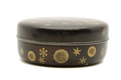 Lot 220 - A Japanese gilt lacquered box and cover