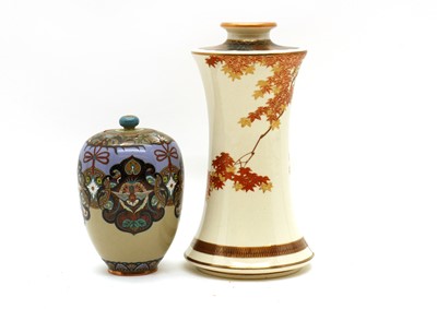 Lot 94 - A Japanese Kutani vase