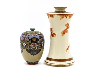 Lot 94 - A Japanese Kutani vase