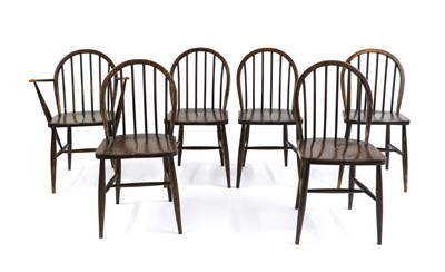 Lot 569 - A set of six Ercol Windsor dining chairs