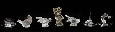 Lot 418 - A Lalique satin glass figure group