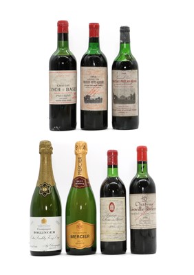 Lot 120A - A selection of red Bordeaux wines and Champagne