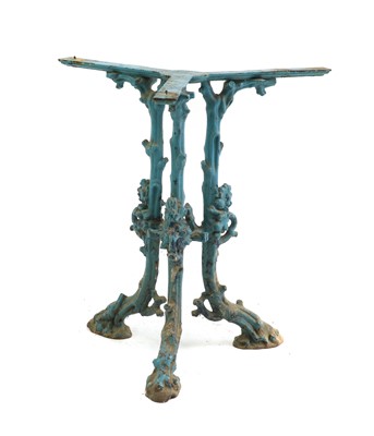 Lot 591 - A painted cast iron table base