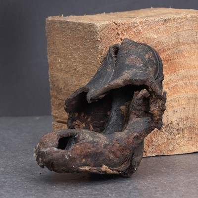 Lot 97 - A child's concealed leather shoe