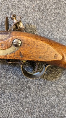 Lot 104 - A Flintlock 'Brown Bess' tower musket  with bayonet