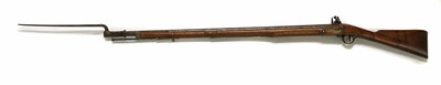 Lot 104 - A Flintlock 'Brown Bess' tower musket  with bayonet